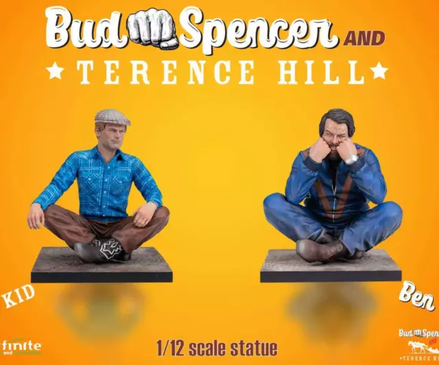 Terence Hill As Enfant & Bud Spencer As Ben Infinite Statue 1/12 Set Complet