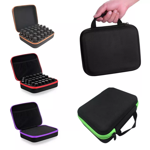 30 Grids Essential Oil Case Portable Perfume Oil Box Holder Storage Bag 5-15ML