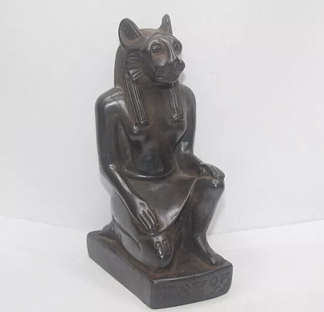 PHARAONIC ANTIQUE ANCIENT EGYPTIAN STAND Statue Cat Bast Bastet 1985–1754 BC