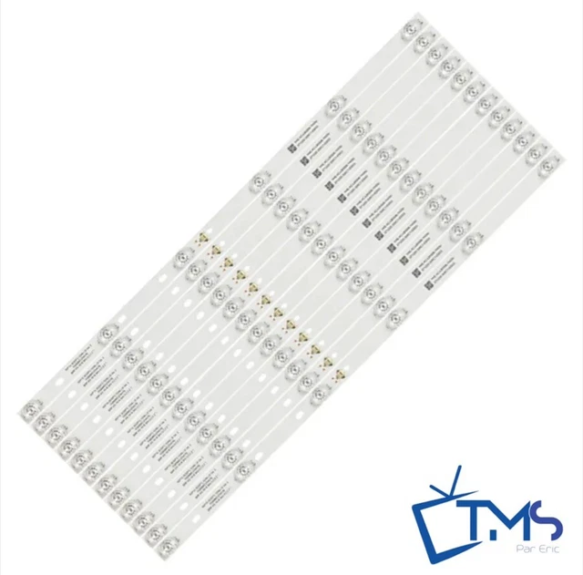 8 Barrettes LED Pour Rétroéclairage TV TCL U55P6006 - Neuf Sous Emballage