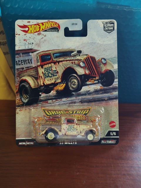Hotwheels 1/64 🇨🇵 Drag Strip Démons 2023 - Set 5/5 Volkswagen, Coronet, Willys