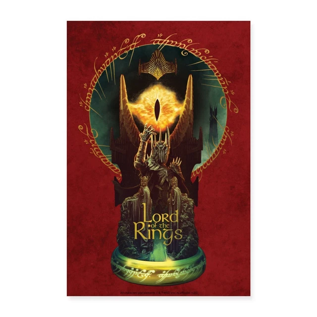Mr. The Rings Sauron Lord Of The Rings Poster 40x60cm, One Size, White