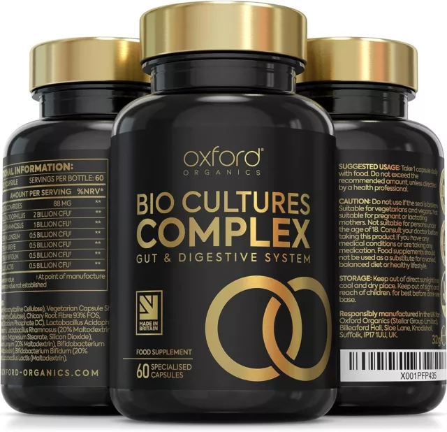 Bio Cultures Complex Probiotics 100 Billion CFU with 15 Active Bacteria Strains