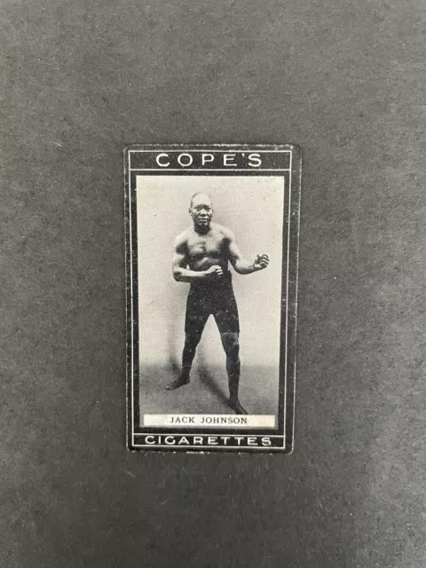 COPE Bros. BOXERS CIGARETTE CARD 1915 Number 37 JACK JOHNSON
