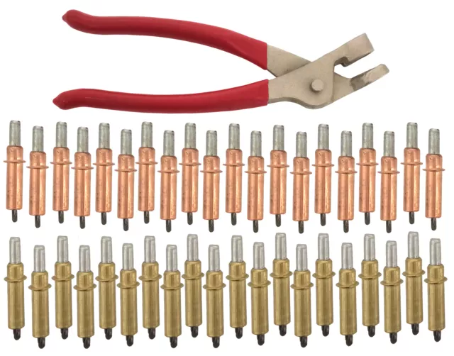 Cleco Fastener Kit 20 Each of 3/16" & 1/8" Clecos with Pliers #1028