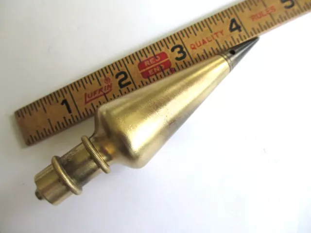 General Hardware Company NY No. 800 Brass Plumb Bob 6 oz. USA