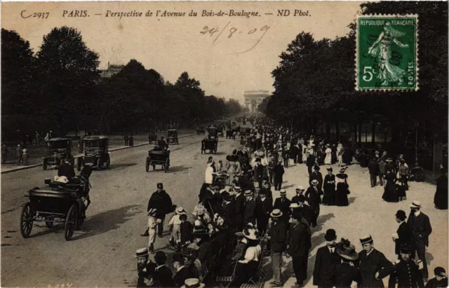 CPA PARIS 16e-Perspective de l'Avenue du Bois de Boulogne (326165)
