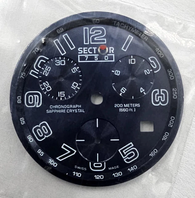 NOS SECTEUR 750 Chronographe Esfera 5215326193 Cadran Montre Vintage