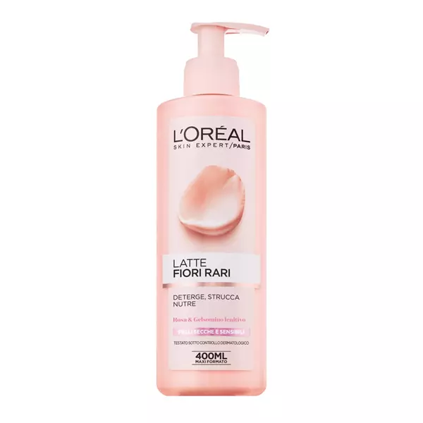 L'OREAL FIORI RARI Latte Detergente Struccante Cura contro Pelle Secca 400 ml