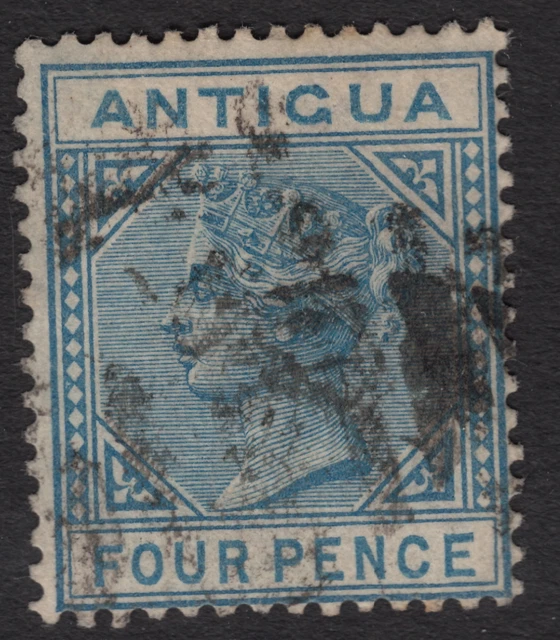 ANTIGUA: 1882 4d blue Crown CA wmk SG 23 used