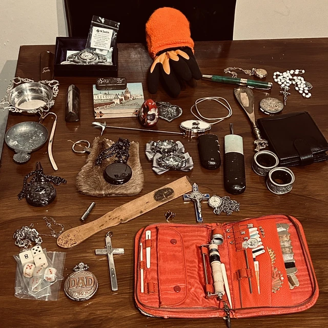 House clearance, Job lot, box of interesting and curious items