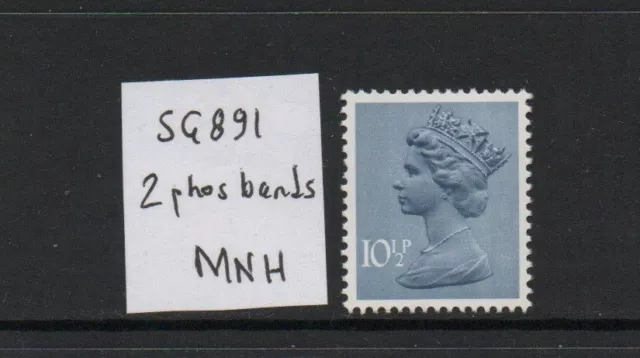 Machin - MNH/UM - 10 1/2p deep dull blue - SG X891 (two phosphor bands)