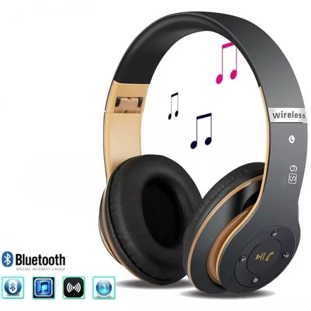 Bluetooth 5.0 Wireless Headset With Noise Cancelling Mic for Phones PCs