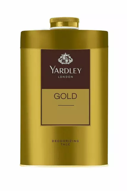 Yardley London Gold Talco perfumado en polvo 100 g/8,8 oz Talco desodorizante