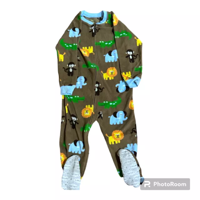 Carters Baby Toddler Boys 1 Piece Fleece Footed Pajamas 4T