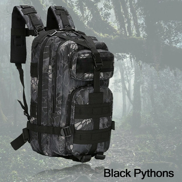 30L Outdoor Military Molle Tactical Bag Backpack Rucksack Camping Hiking Travel
