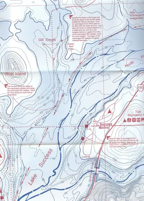 Fish-n-Map Co. LAKE SUCCESS KAWEAH SANTA MARGARITA LOPEZ California 2