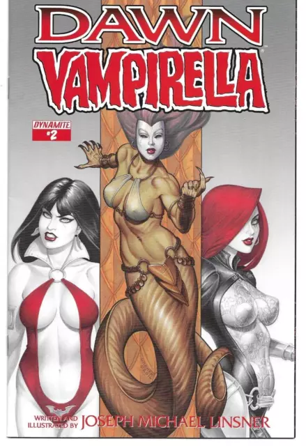 DAWN / VAMPIRELLA Vol No.1 #2 (2014) Variant Cover 'A' by JOSEPH MICHAEL LINSNER