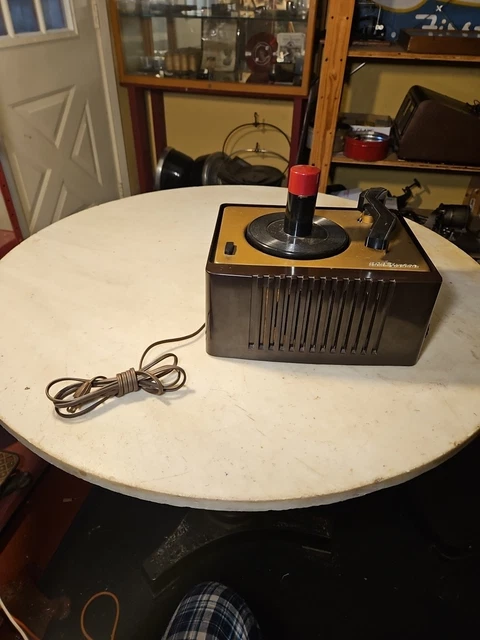 50'S RCA VICTOR Brown Bakelite 45 Rpm Record Player Phonograph Nice ...
