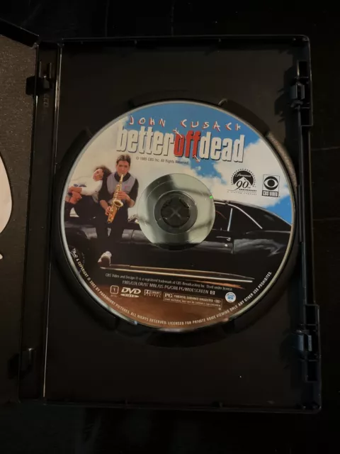 BETTER OFF DEAD (DVD, 2002) NEW John Cusack 80's Comedy NO SHRINK WRAP ...