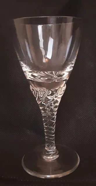 1 X Vintage Retro  Small Sherry Port Shot Twisted Stem Glass