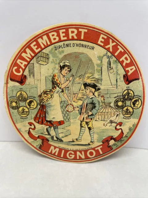 Ancienne Étiquette De Fromage: Camembert Extra  MIGNOT