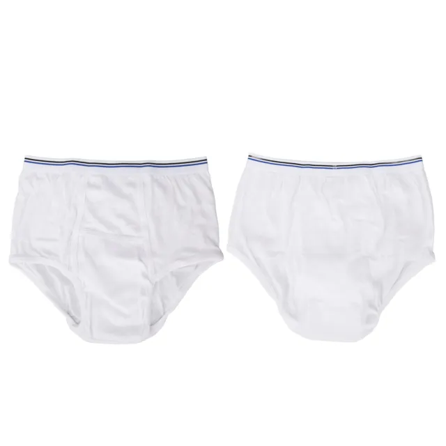 MEN INCONTINENCE BRIEFS Cotton Front Absorbent Pad Washable Incontinence  BGS £7.36 - PicClick UK