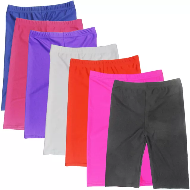 Womens Ladies Lycra Cycling Shorts Dance Running Gym Sports Stretchy Control New