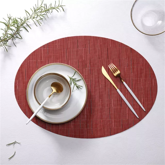 Bowl Mat Anti-scratch Protective Decoration Anti-slip Table Placemat Oval