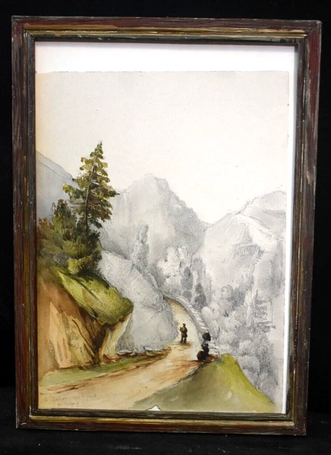 Tableaux Ancien, Paysage De Bord De Mer Signé, Fin XIXème