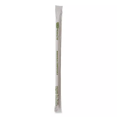 Eco Products EPSTPHA1025 Renewable And Compostable Pha Straws, 10.25", Natural