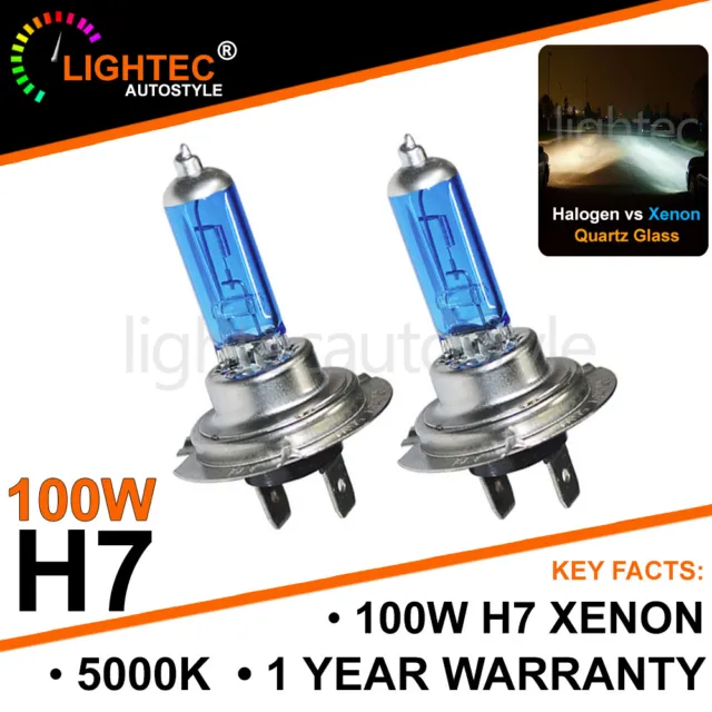 Ampoules H7 100W effet xenon 6000K Next-Tech®