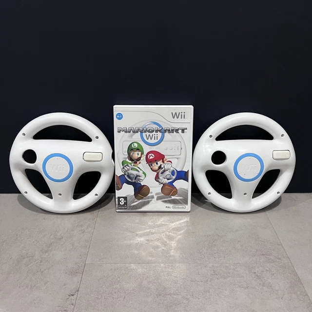 MARIO KART NINTENDO Wii Game With 2 Steering Wheels £24.99 PicClick UK
