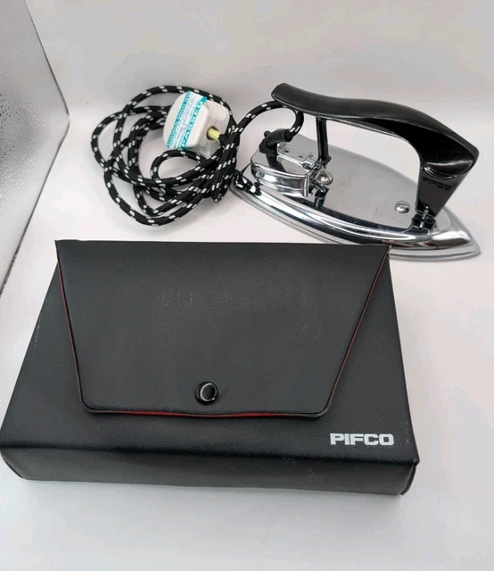Fer à Repasser De Voyage Vintage Pifco – Double Tension 100-240V – Années 70 – UK