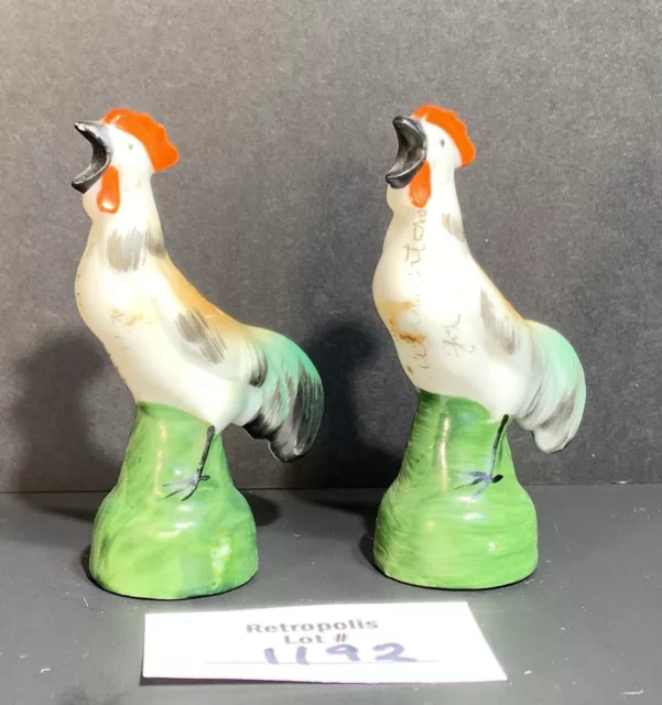 Vintage Rooster Chicken Salt and Pepper Shakers Atlanta GA Souvenir