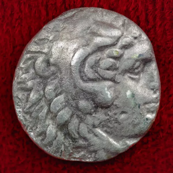 Ancient Greek Coin ALEXANDER THE GREAT Zeus Sardes Silver Drachm Lifetime Issue! 3