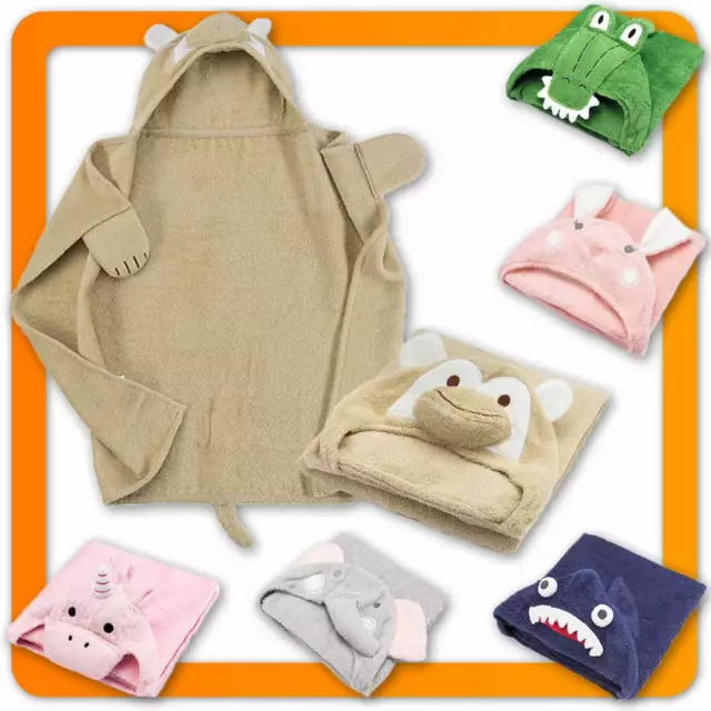 Kinder Kapuzenhandtuch Baby Handtuch & Kapuze Kapuzenbadetuch Frottee Badeponcho