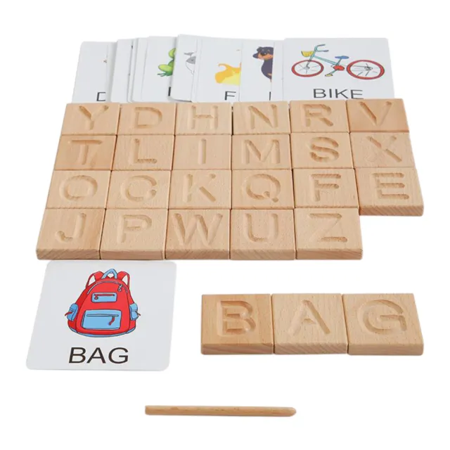 26PCS Montessori Educational Toy Preschool Tracing Alphabet