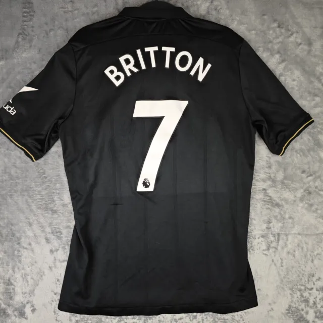 Swansea City 2017/2018 Third 3Rd Football Shirt #7 Britton Joma M Medium