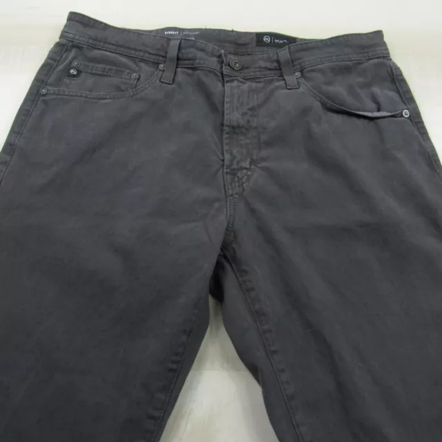 Adriano Goldschmied Jeans Mens 34x32* Gray Everett Slim Straight AG Pants Cotton