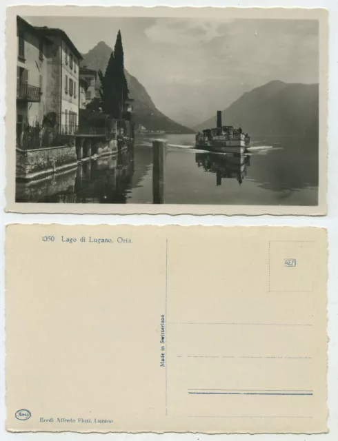 85649 - Oria - Lake Lugano - real photo - old postcard