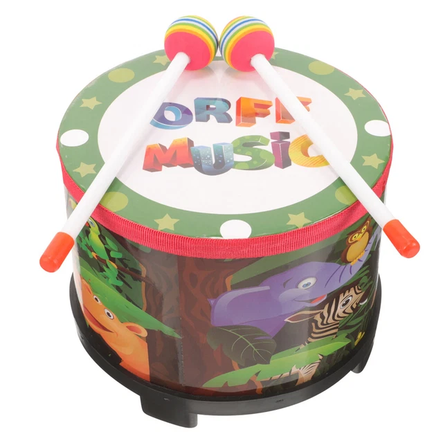 Kids Drum Instrument Baby Kit Children Musical Stick Wooden