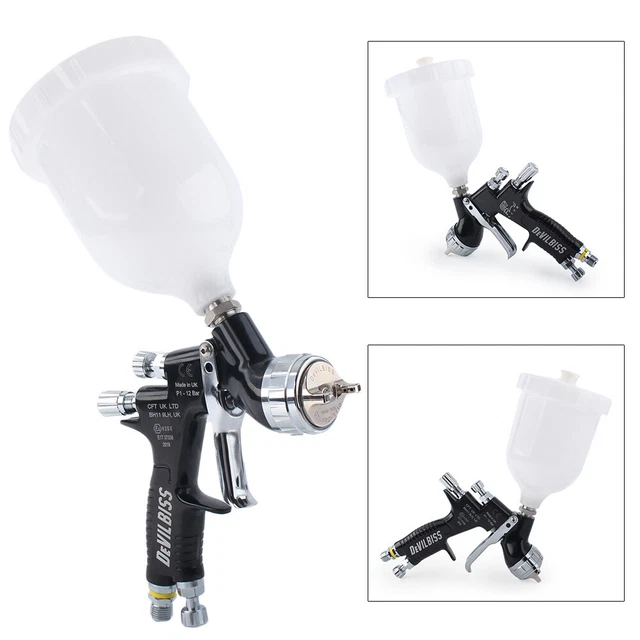 600ml For Devilbiss GTI T110 Pro Spray Gun 1.3mm Nozzle Car Paint Gun Tool