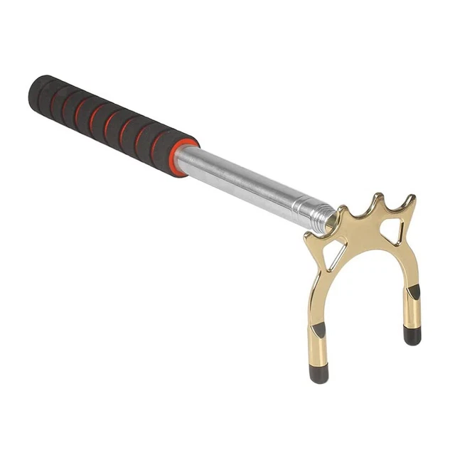 POOL BRIDGE RETRACTABLE, Billiard Pool Cue Bridge with Removable Brass