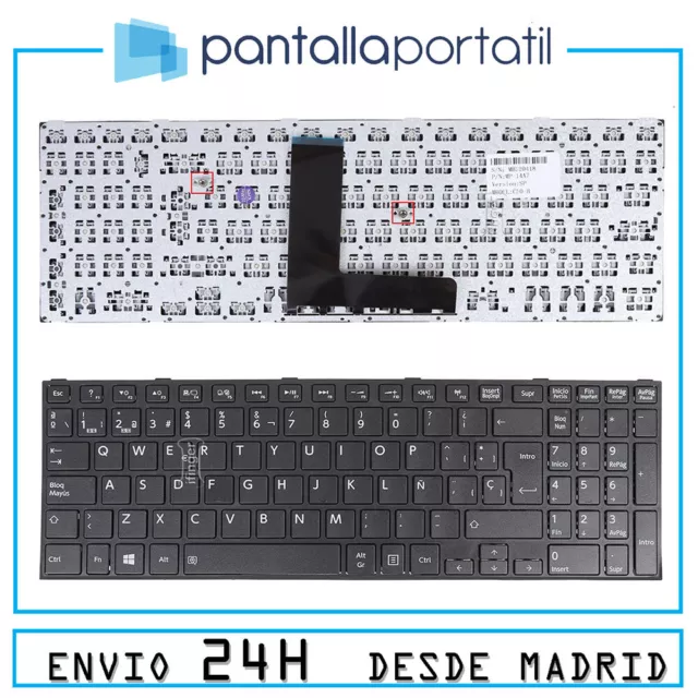 Teclado Para Portatil Toshiba Satellite Pro R50-b Español Negro Con Marco T073