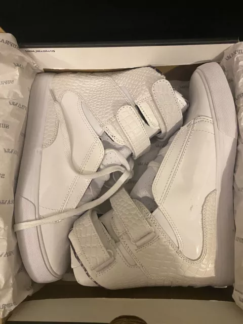 Supra Society II 2 White Size 8.5 New with Box Shoes