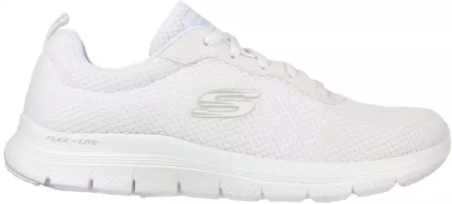 Skechers Womens Trainers Flex Appeal 4.0 White Training Shoes Casual Gym Walking