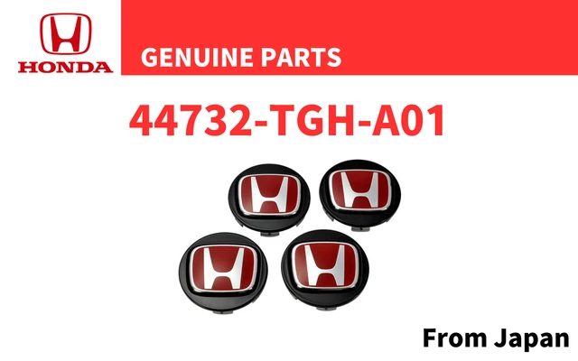 Type R Wheel Center Caps HONDA ACURA GENUINE Civic Type-R Wheel Center Cap Red Emblem Set of 4 ...