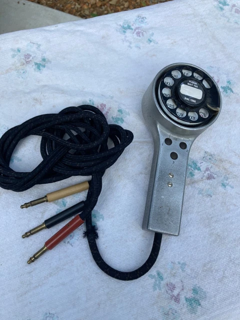 Vintage Western Electric Lineman Test Set Telephone Handset Dial Headset