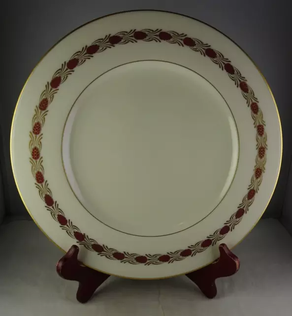 Twelve Lenox Pinehurst Dinner Plates Gold Mark USA